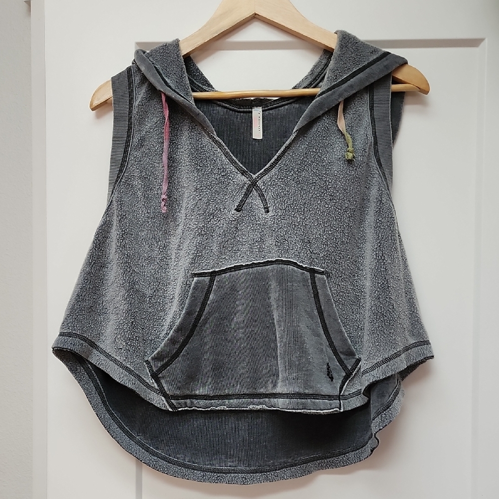 Free People Cropped Hoodie